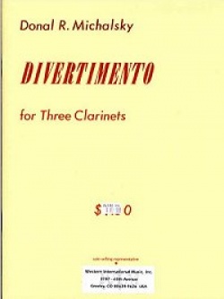画像1: クラリネット３重奏楽譜　Bb・アルト・バスクラリネットのためのディベルティメント 作曲／ドナル　ミヒャルスキー【2012年12月取扱開始】