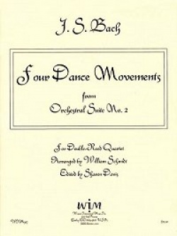 画像1: ダブルリード４重奏楽譜　ダブルリード四重奏のための４つのダンス・ムーブメント　作曲／ヨハン　セバスチャン　バッハ【2012年12月取扱開始】