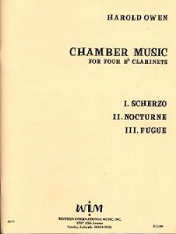 画像1: クラリネット４重奏楽譜　Bbクラリネット四重奏のための「室内楽曲」 作曲／ハロルド　オーウェン【2012年12月取扱開始】