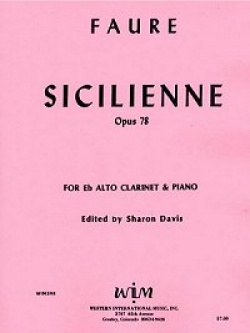 画像1: アルトクラリネットソロ楽譜　アルトクラリネットのためのシチリアーノ　作曲／ガブリエル　フォーレ【2012年12月取扱開始】