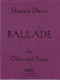 画像1: オーボエソロ楽譜　オーボエとピアノのためのバラード　作曲／シャロン　ディビス【2013年1月取扱開始】