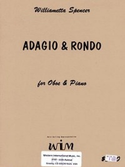 画像1: オーボエソロ楽譜　オーボエとピアノのためのアダージョとロンド　作曲／ウィリアメッタ　スペンサー【2013年1月取扱開始】