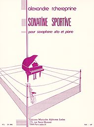 画像1: アルトサックス＆ピアノ楽譜　ソナチネ・スポルティヴ（Sonatine　Sportive）　作曲／チェレプニン（Tcherepenine,A.）
