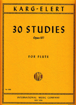 画像1: フルート教材　30の練習曲(30 Studies Op.107)　作曲/カルク=エラート.ジークフリート(Karg-Elert,Sigfrid)