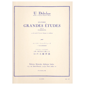 画像1: クラリネット教材　古典・現代の主題による14の大練習曲(14 Grandes Etudes sur des motifs d'oeuvres classiques et modernes)　作曲/ドゥレクリューズ,U.（Delecluse,Ulysse)