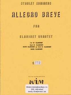 画像1: クラリネット４重奏楽譜　クラリネット四重奏のためのアレグロ ブレーヴ　 作曲／スタンレイ　サマーズ【2013年11月取扱開始】