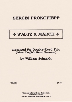 画像1: ダブルリード3重奏楽譜　ダブルリード三重奏のためのワルツとマーチ　作曲／セルゲイ　プロコフィエフ　編曲／ウィリアム　シュミット