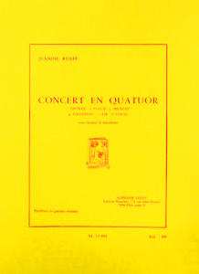 画像1: サックス4重奏楽譜　サクソフォーン四重奏のためのコンセール(四重奏の演奏会)　作曲／リュエフ