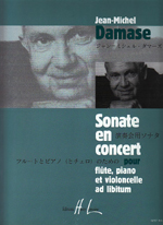 画像1: フルートソロ&ピアノ楽譜　演奏会用ソナタ（Sonate　en　Concert）＜FL.PO.（adlibでVC）　作曲／Damase,J-M　監修（編曲）／－【2014年12月取扱開始】