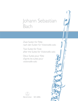画像1: フルートソロ独奏曲楽譜　2つの組曲、無伴奏チェロ組曲より(Two Suites for Flute)　作曲バッハ/J.S. Bach