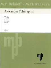 画像1: フルート3重奏楽譜　Trio Op.59／3重奏曲 作品59　作曲：Alexander Nikolayevich Tcherepnin／アレクサンドル・N.チェレプニン　【2020年8月取扱開始】