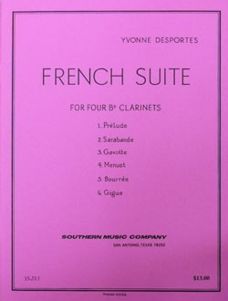 画像1: クラリネット４重奏楽譜　フランス組曲　作曲／デポルト