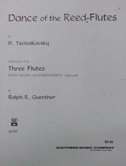 画像1: フルート３重奏楽譜　葦笛の踊り（ピアノ伴奏付）　作曲/チャイコフスキー