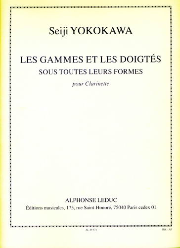 画像1: クラリネット教本　音階と運指（Gammes et Ｌes Doigtés, Les sous toutes leurs formes）　作曲／横川晴児（Yokokawa, Seiji）