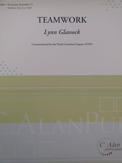 画像1: 打楽器７重奏楽譜　TEAMWORK（チームワーク）　作曲／Lynn　Glassock