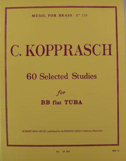 画像1: チューバ教材　６０の練習曲選集（60Selected　Studies）　作曲／Kopprasch,C.(コープラッシュ）