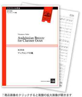 画像1: クラリネット８重奏楽譜　アンダルシアの風　坂井　貴祐作曲（２００８年９月下旬発売）