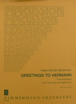 画像1: 打楽器４重奏楽譜　グリーティングス・トゥ・ハーマン（GREETINGS　TO　HERMANN）作曲／H.Gブロッドマン