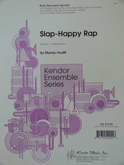 画像1: ボディパーカッション４重奏楽譜　スラップ・ハッピー・ラップ（Slap　Happy　Rap)　作曲／マレイ・ホウリフ